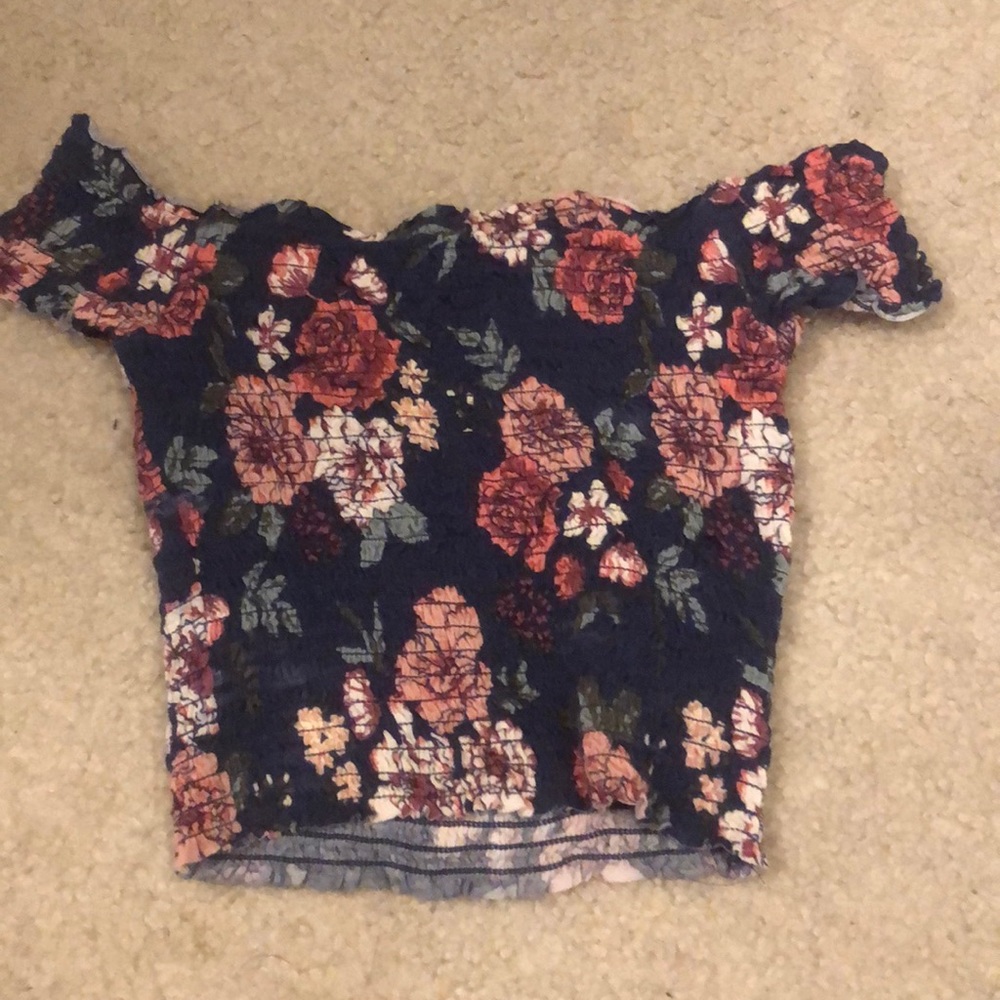 off the shoulder crop top